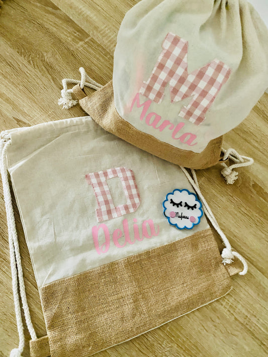 Mochila de Tela Personalizada para Bebé y Niño
