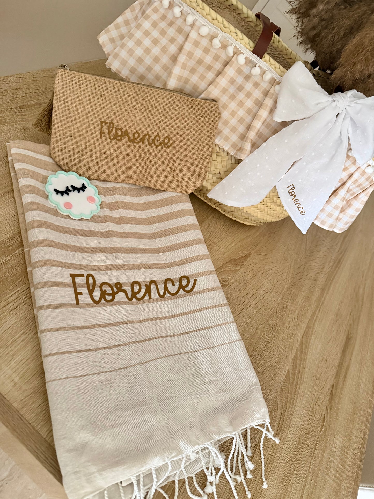 Pack capazo+toalla+neceser