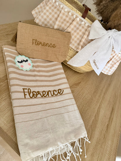 Pack capazo+toalla+neceser