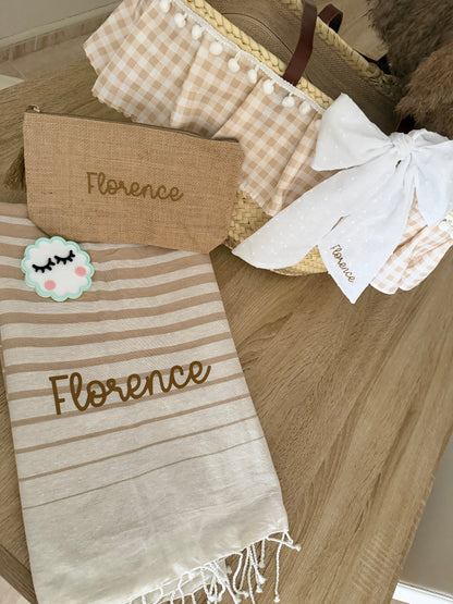 Pack capazo+toalla+neceser